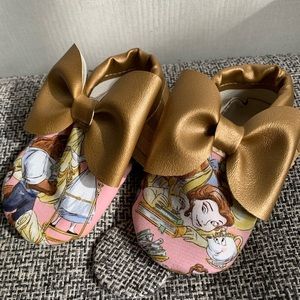 Baby Moccasins Disney Beauty and The Beast themed